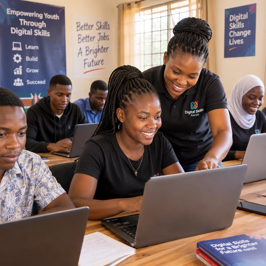 Young people training together